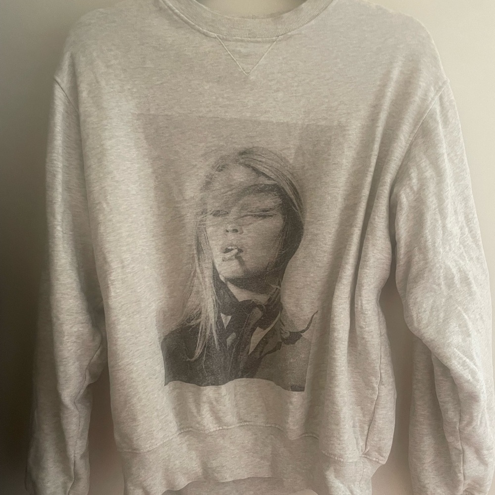 Anine Bing Light Gray Sweatshirt